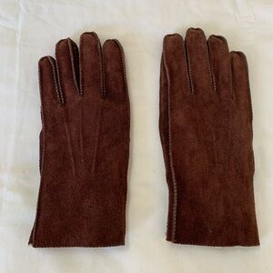 Brown Suede Gloves